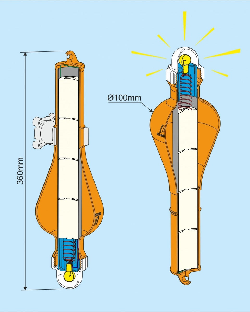 Plastimo floating lifebuoy light– Navela